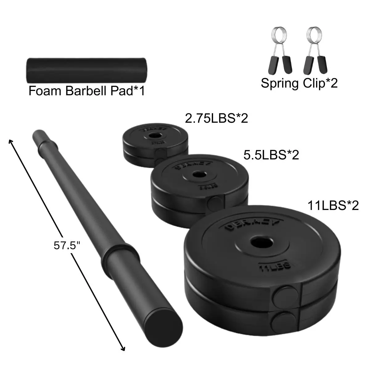 Adjustable 45LB Barbell Set 3