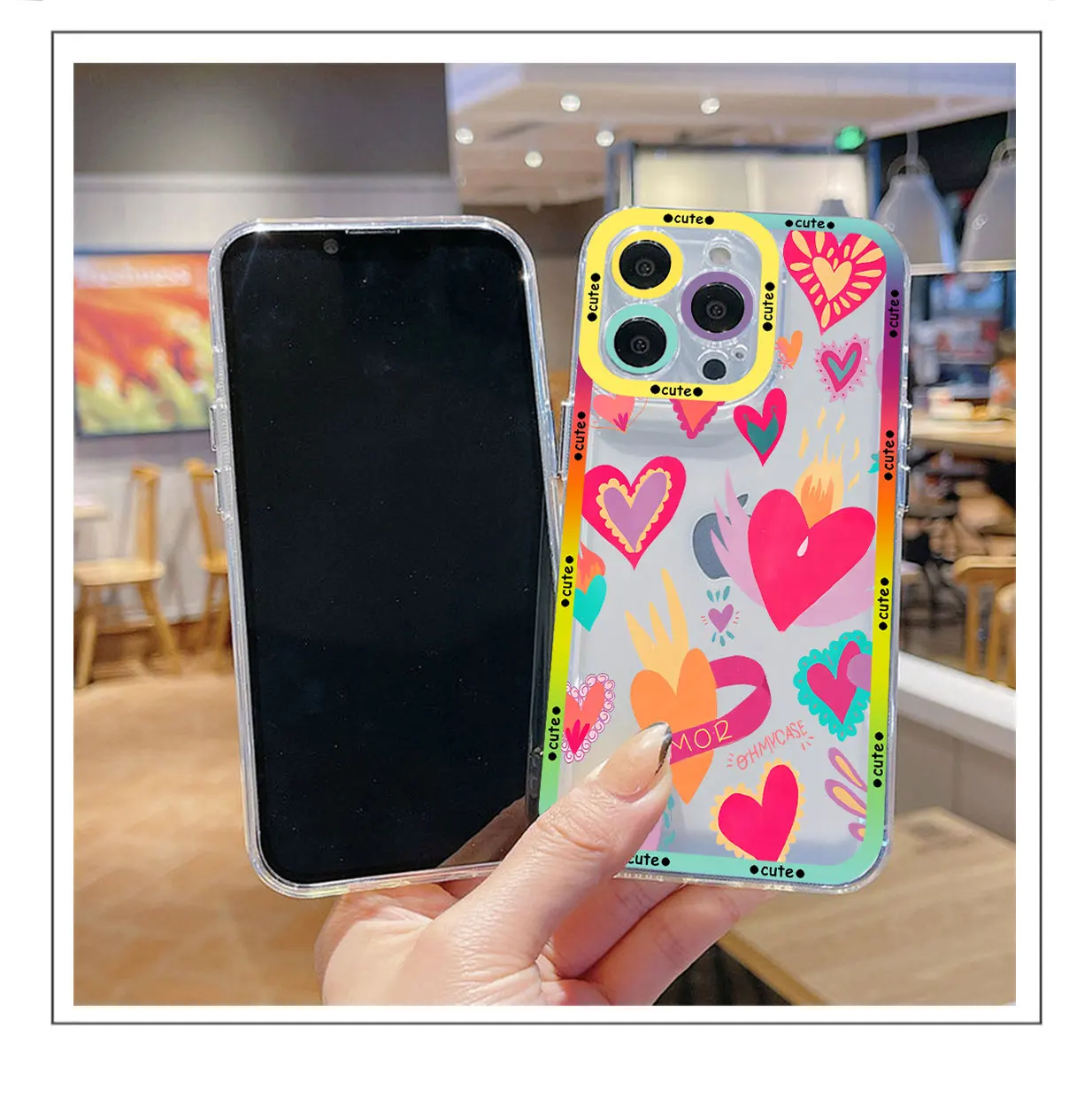 Силиконовый прозрачный чехол для iPhone 15 14 13 12 11 Pro Max X XR XS ...