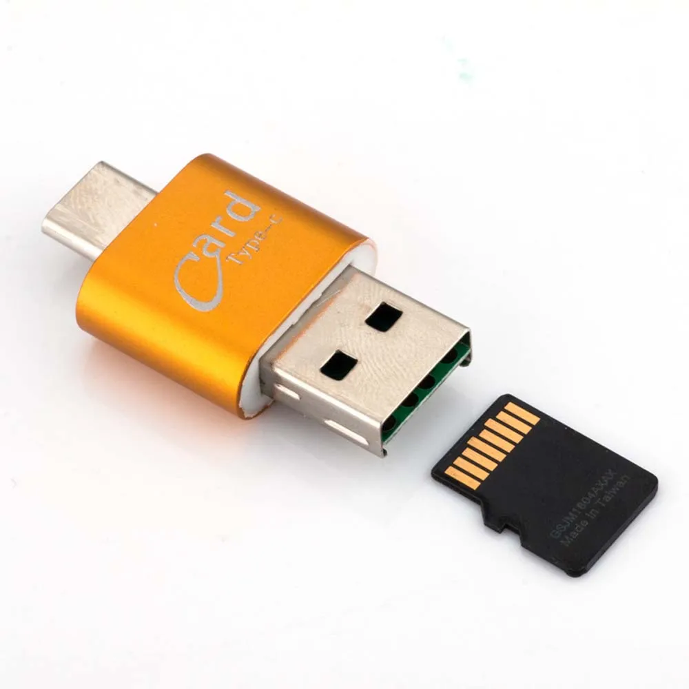 Фото 2 в 1, Type C 3.1 флейдер карт памяти USB 2,0 TF Micro SD №4