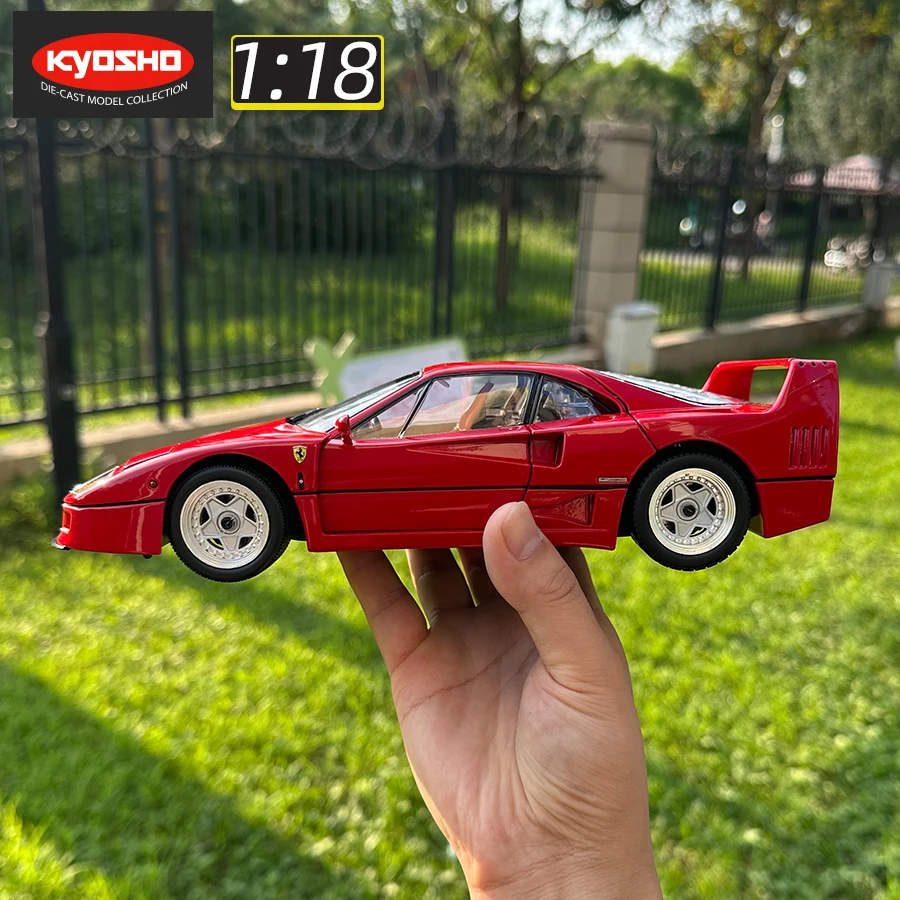 KYOSHO 1/18 scale F40 Sports car model Metal static