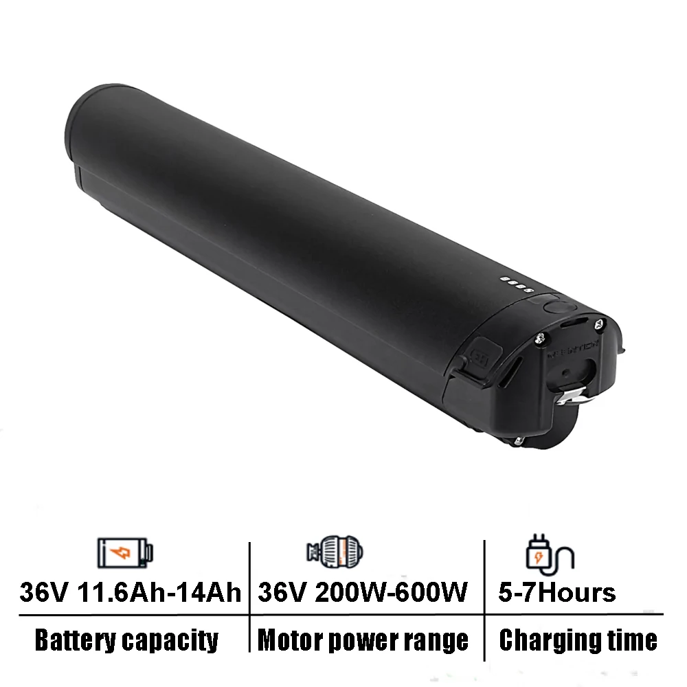 36V 11.6Ah 14Ah E-Bike Lithium Battery for F.lli Schiano Braver E-Wave E-Voke E-Fully E-Mercury E-Jupiter Hurley Electric Bike