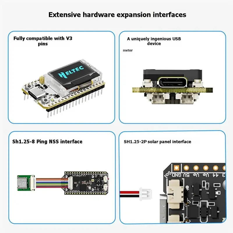 【추수감사절】Lorawan 28Dbm 전송 전력 2개 업그레이드 Heltec Wifi Lora 32 V4 ESP32S3+ SX1262 BLE Lora Node Meshtastic