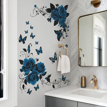 Blue Butterfly Wall Stickers 1