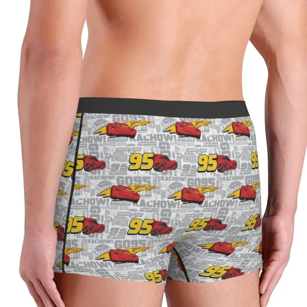 Custom Lightning McQueen Car Collage Boxers Shorts Men's Briefs Underwear Cool Underpants
