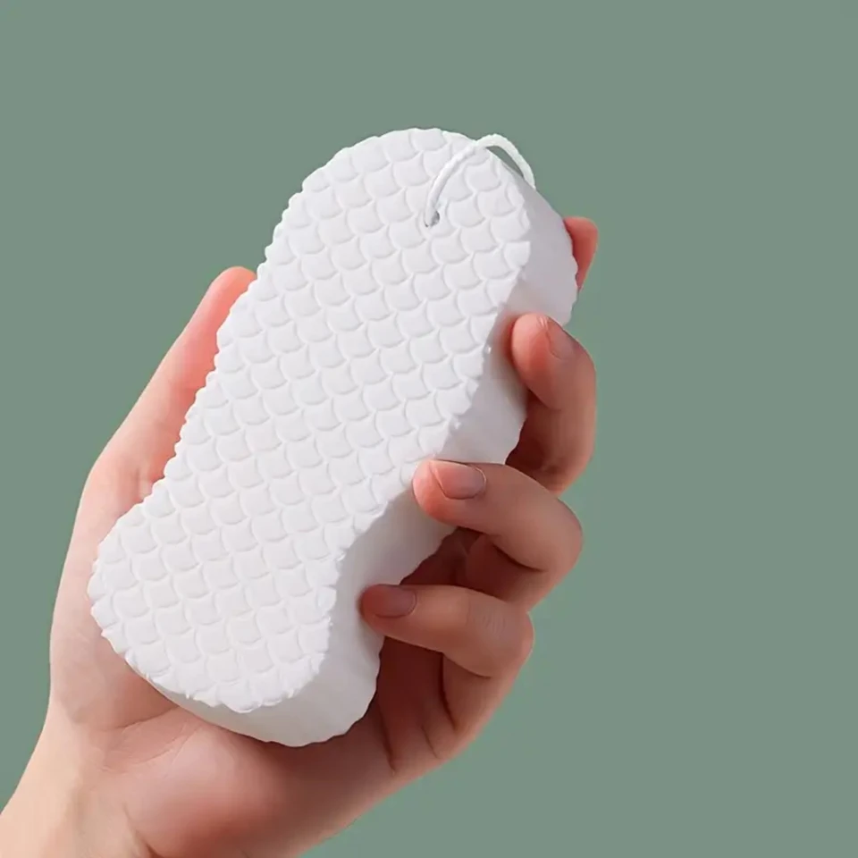Fluffy Three Dimensional Bath Sponge Body Scrubber