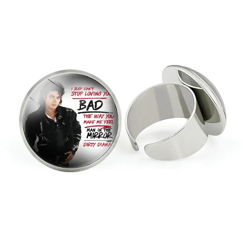 Adjustable Open Ring Michael Jackson Rock Singer Style Metal Ring Fashionable Jewelry Accessory from Mainland China