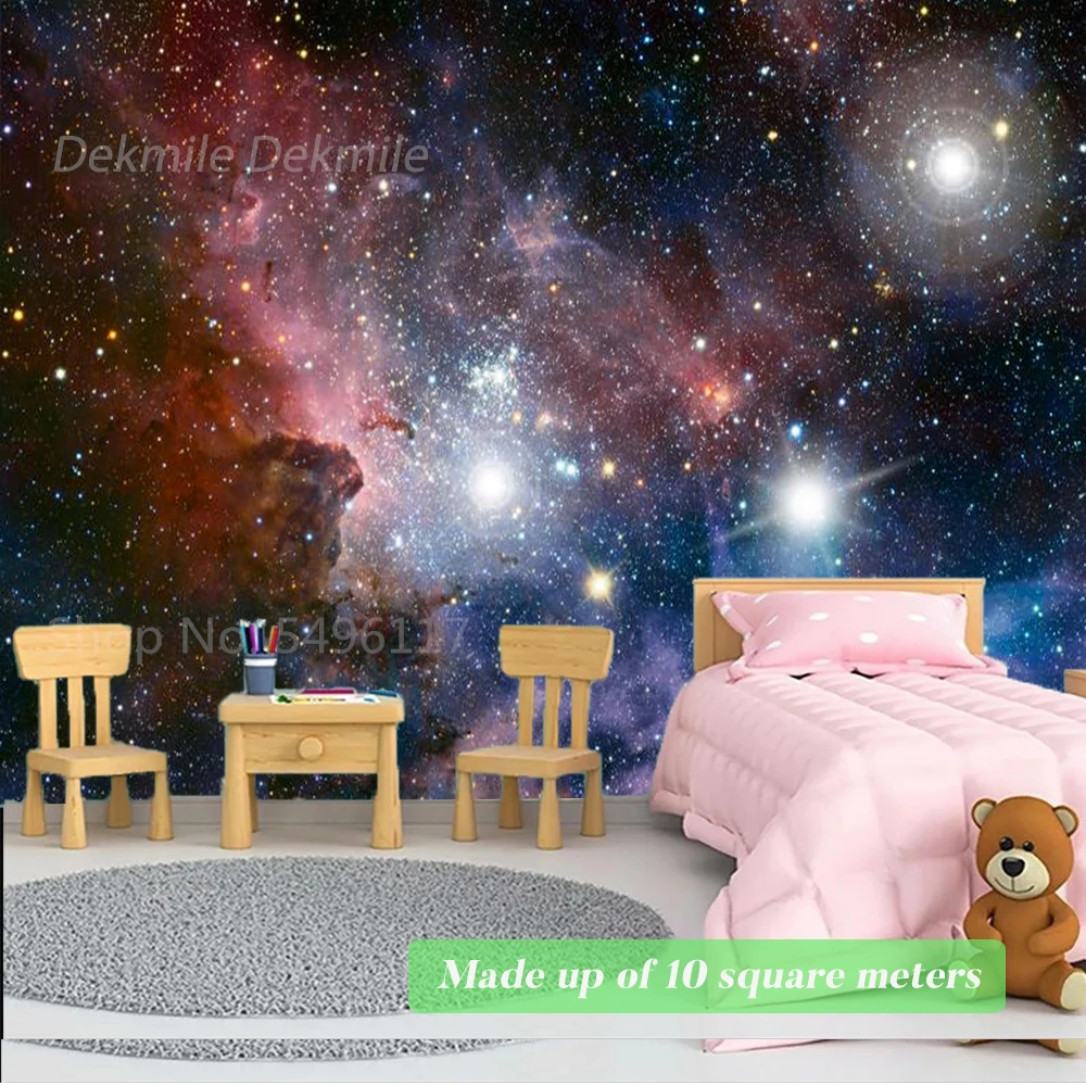Personalizado grande tamanho papel de parede estrelado