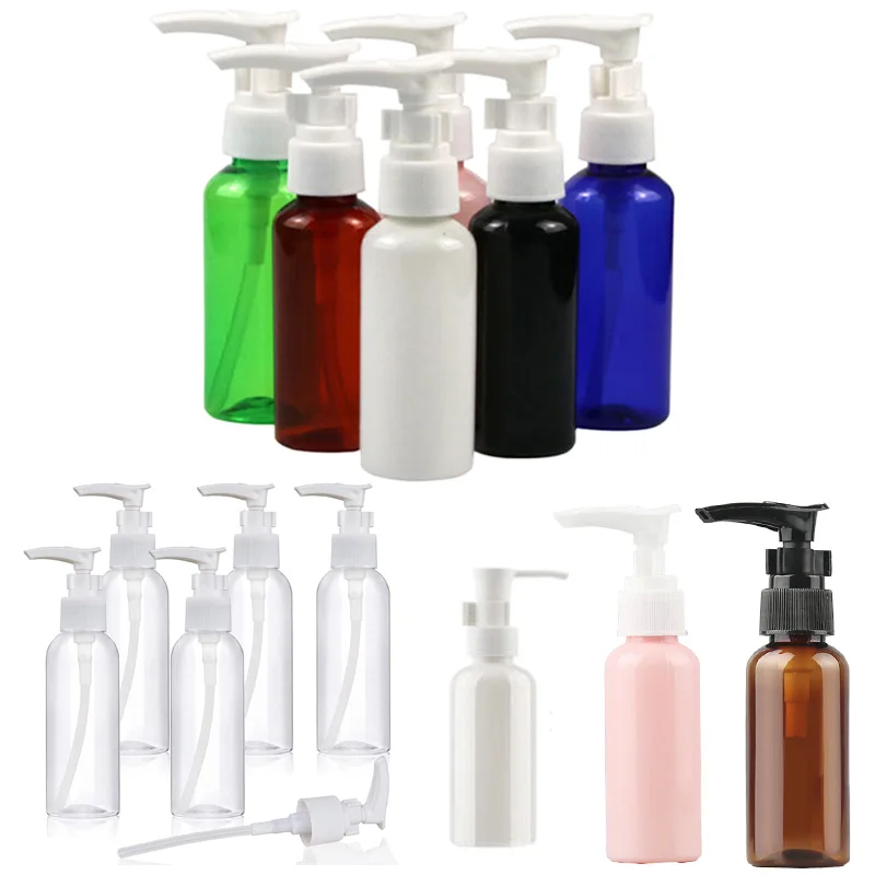 

30Pcs Empty 30/50/100/150 ml Plastic Transparent Travel Bottles Pump Bottle Lotion Dispenser Containers For Shampoo Liquid Soap