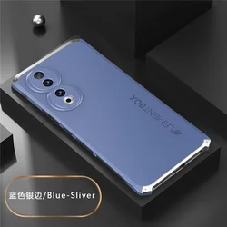 Étui de téléphone en aluminium durable et antichoc avec coque arrière en plastique rigide