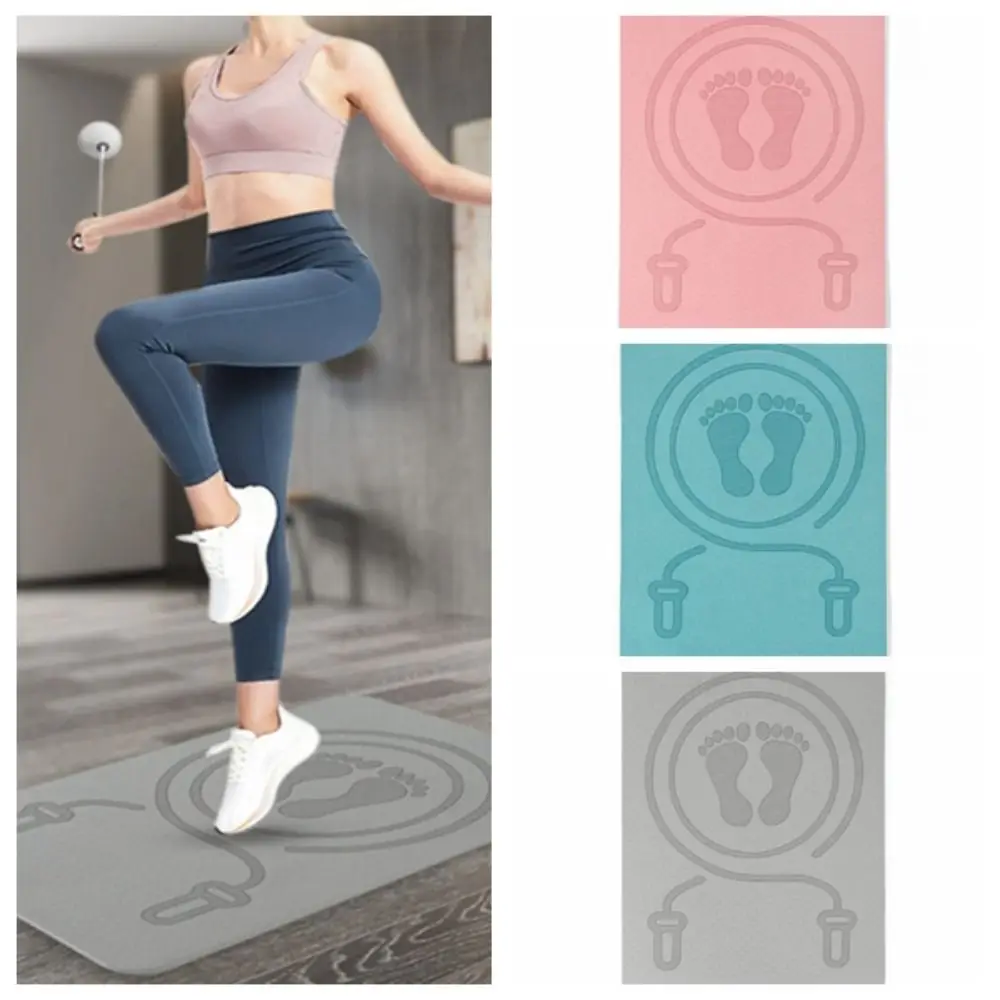 Yoga Mat Jumping Rope Accessories Anti-noise Non Slip TPE Skipping Mat Sports