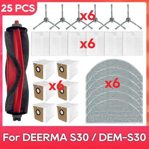 Fit For ( DEERMA S30 / DEM-S30 ) Filter Mop Dust Bag Parts Accessories Robot Vacuum Cleaner Kit - Image 17