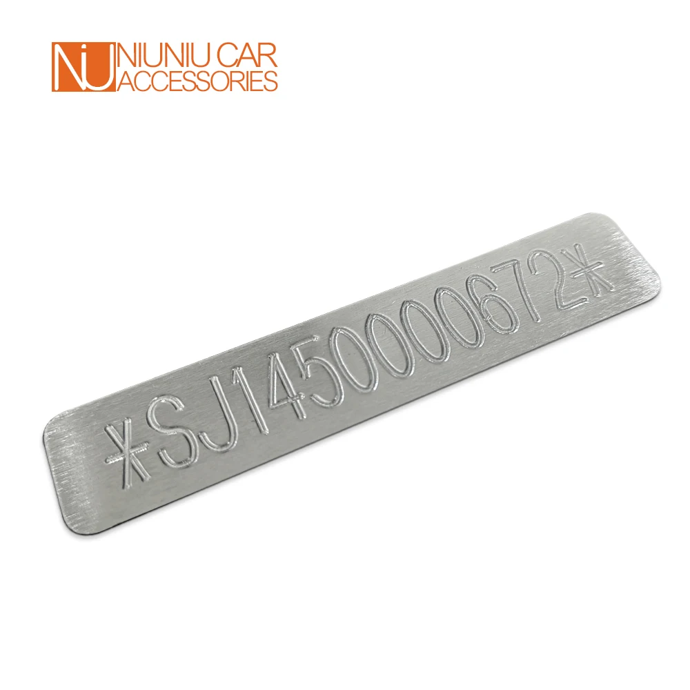 Vehicle Identification Plate Stamped Aluminu VIN HIN Number Serial Date Model ID TAG Identification Plate Hull Boat Vehicle Truck Trailer RV