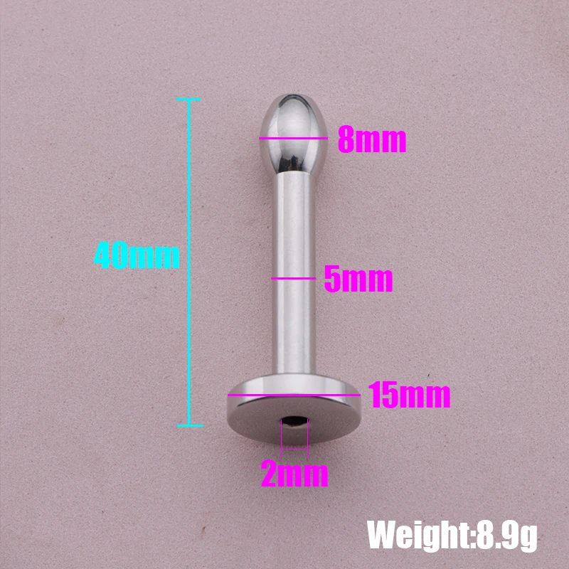Penis Sex Toys 8/9/10mm Beads Holllow Urethral Plug Sounds Penis Plug Men Masturbators Urethra Dilator Insert Sounding Rods 18+
