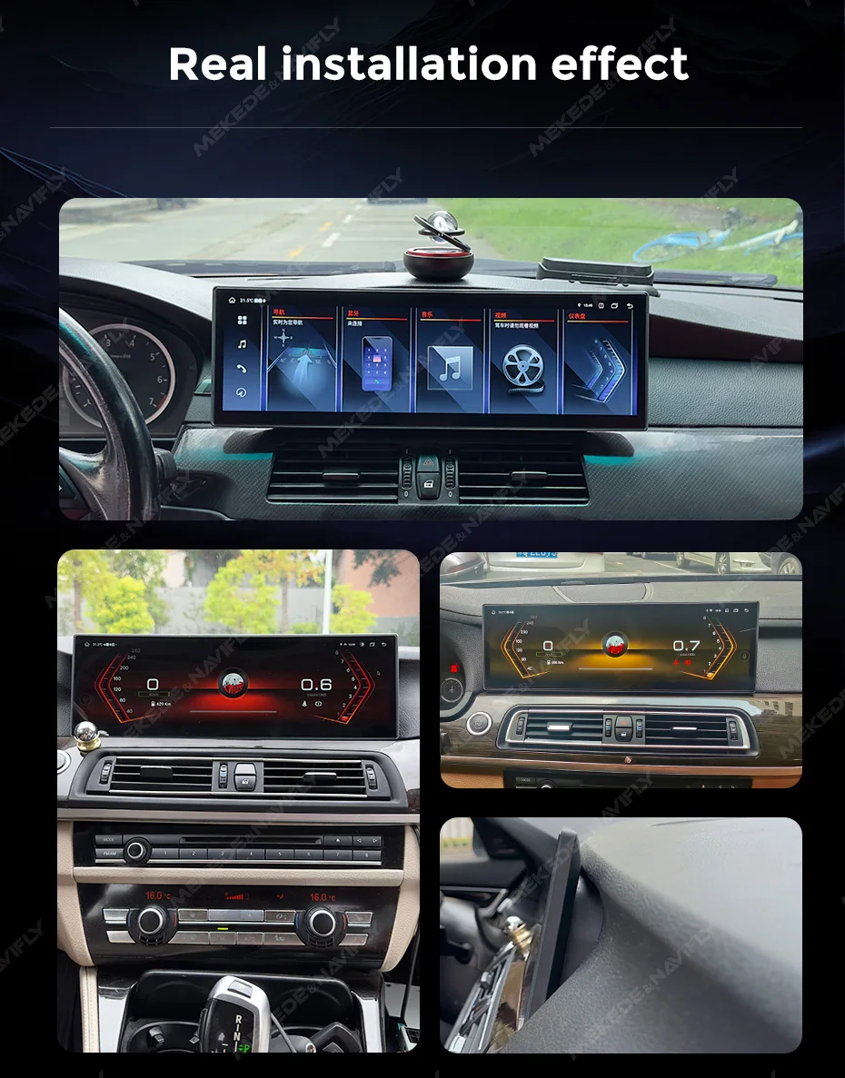 MEKEDE 3K Bildschirm Drahtlose Carplay Android Auto 15 zoll Auto Radio 8G + 256G Für BMW 7 serie F01 F02 F03 F04 Multimedia GPS Stereo – Detail 4