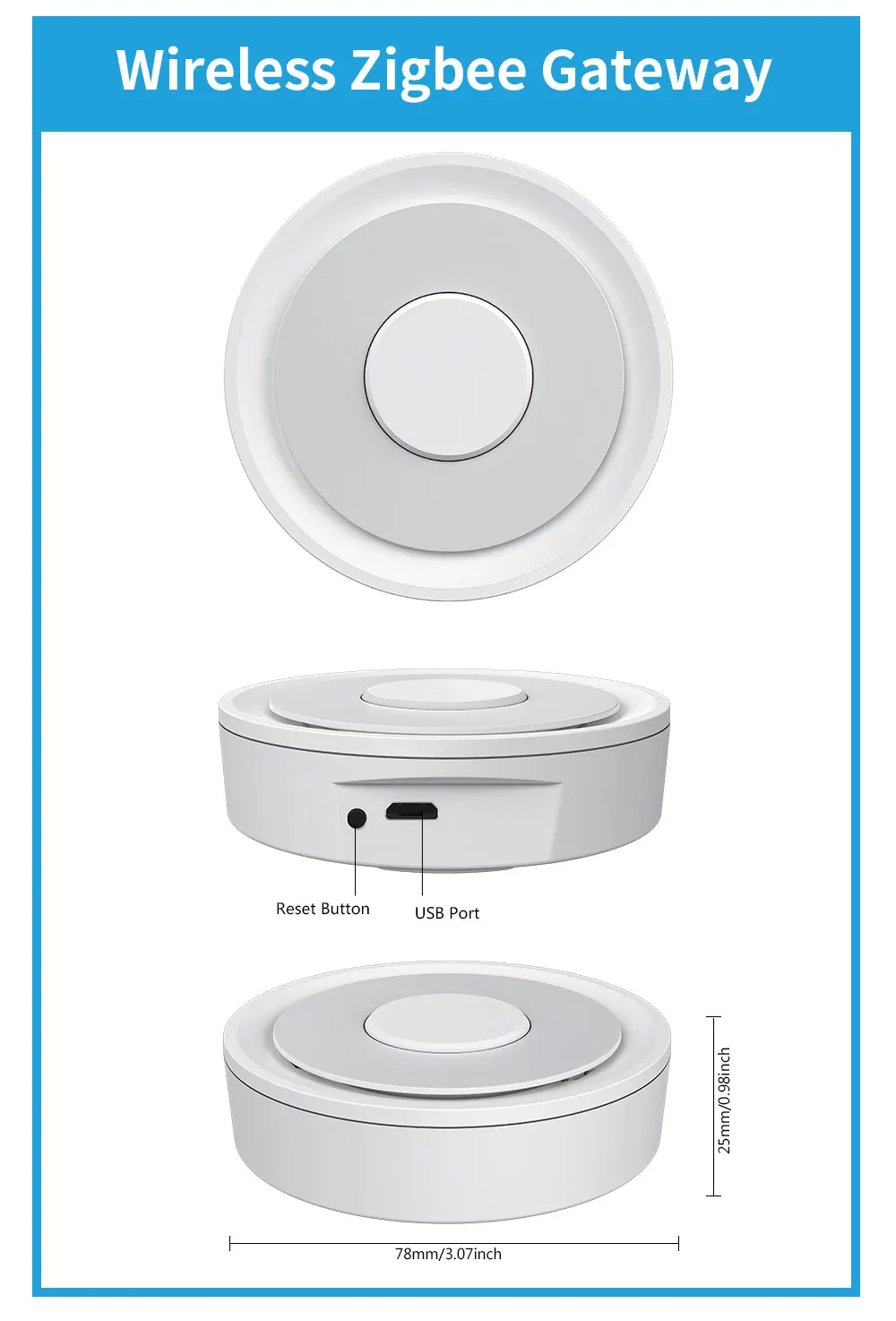 Zigbee Gateway Tuya HUB Wireless Bridge Smart Home Remote Control Zigbee 3.0 Pro