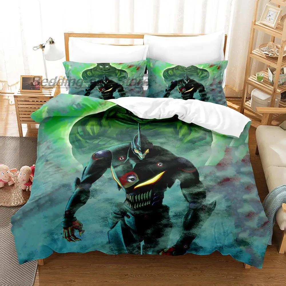 Tengen Toppa Gurren Lagann Bedding Set Single Twin Full Queen King Size Bed  Set Aldult Kid Bedroom 3D Anime Bed Sheet Set - AliExpress