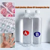 Liquid pinching silicone DIY decompression toy AB silicone raw material Highly transparent 1:1 self defoaming fully transparent 1