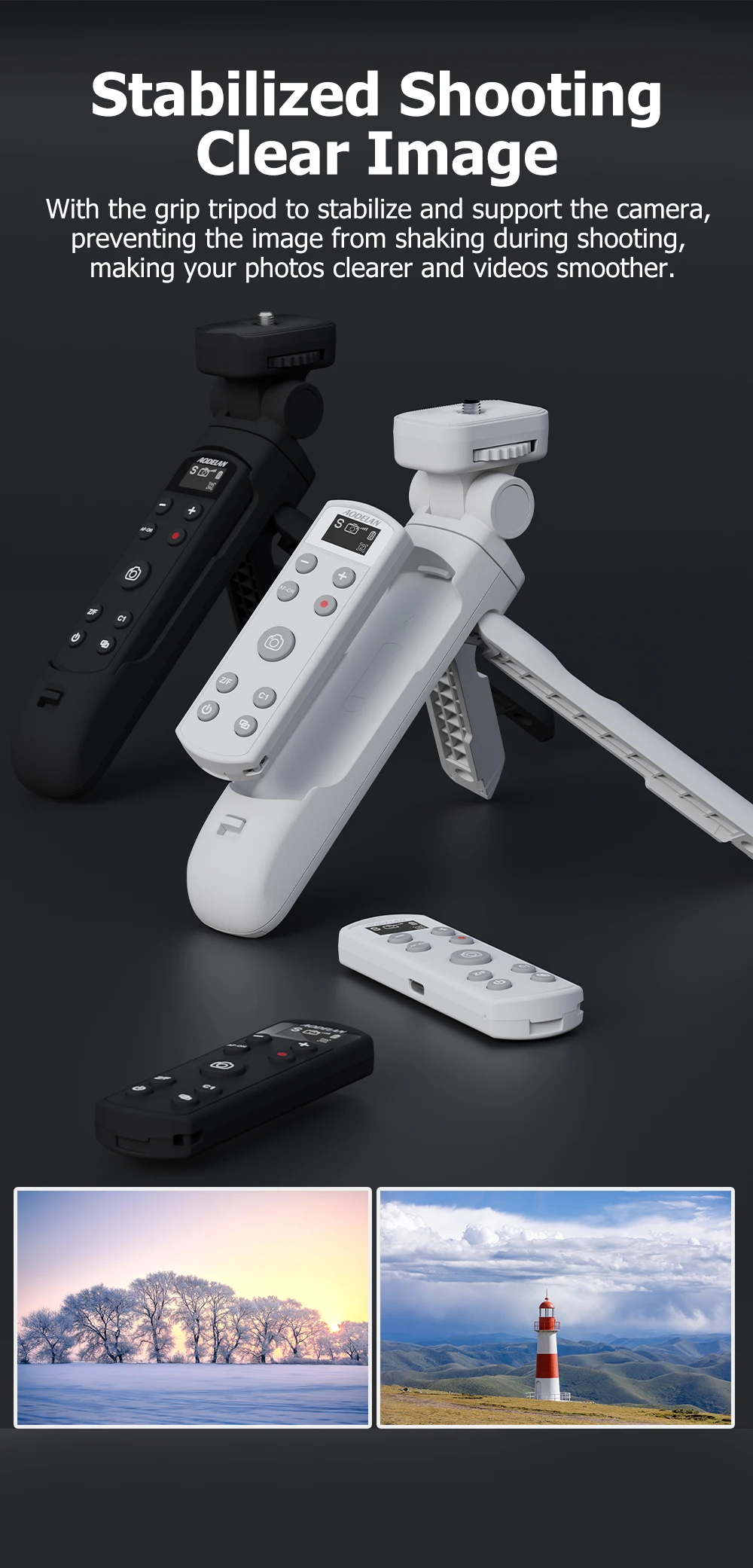For Sony Camera Wireless Remote Control Rechargeable Shutter Release with OLED S