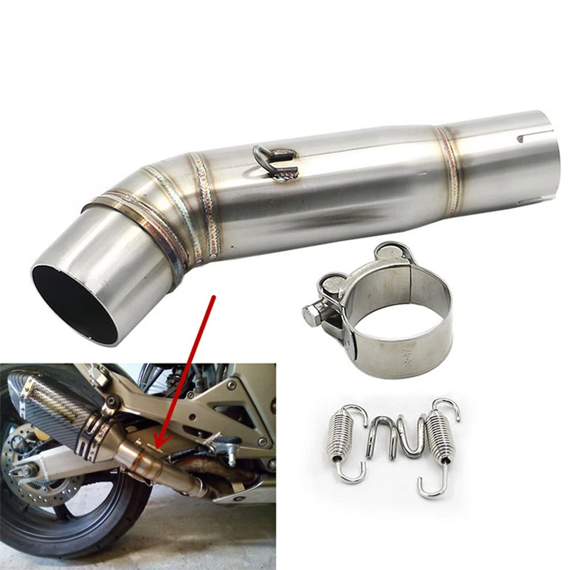 51Mm Motocross Exhaust Pipe For Honda Cb300R Cb300 Mid Connection Elbow Sliding Stainless Steel Manifold