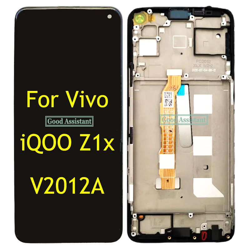 Black 6.57 inch For Vivo iQOO Z1 5G V1986A LCD Display Touch