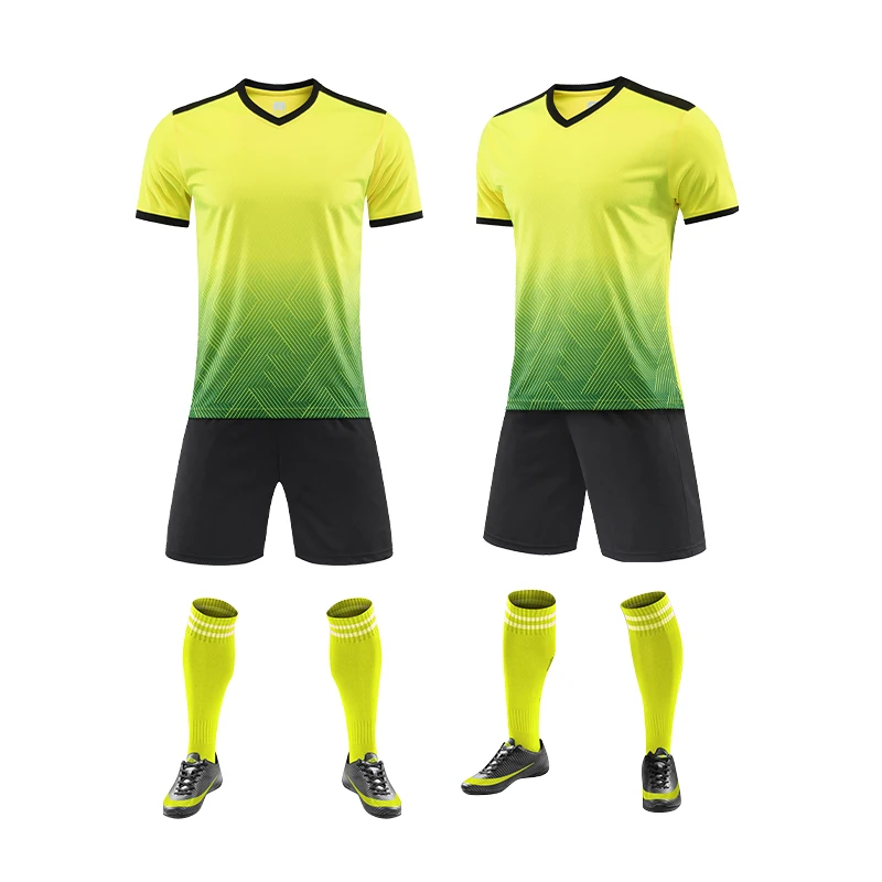 2024 Summer Men Print Short Sleeve Sports Training Football Jersey Uniform Man Breathable Fitness Running Breathable Shorts Sets