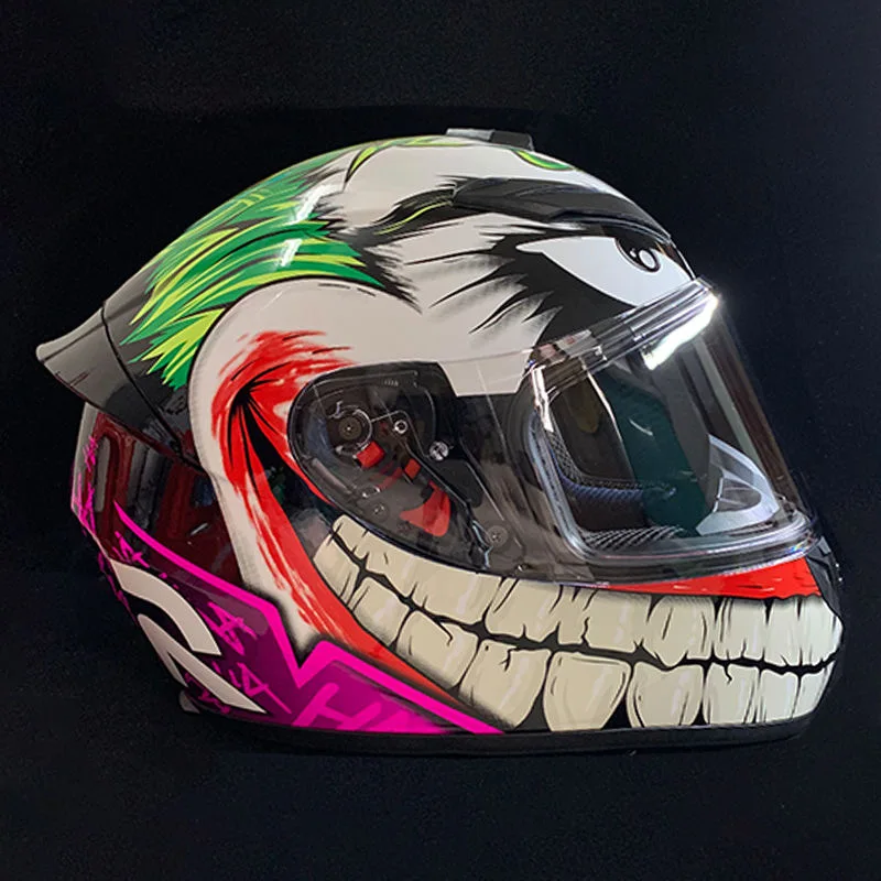 Joker Airbrushed Motorcycle Helmets JOKER CUSTOM MOTORCYCLE HELMET