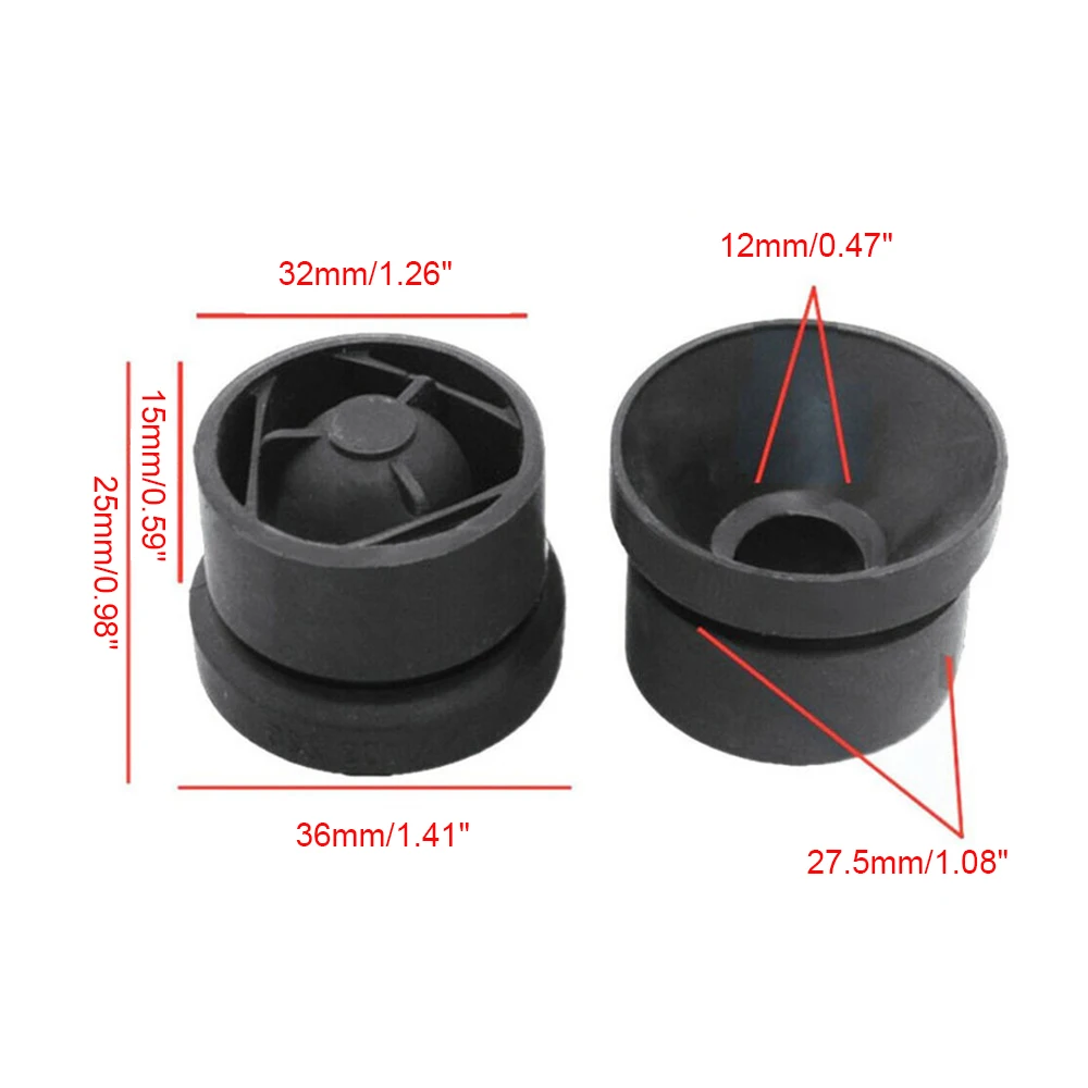 Rubber Engine Cover Grommet Buffer Bumper Stop Jounce Bush 2/4PCS For Nissan Qashqai J11 2014 2015