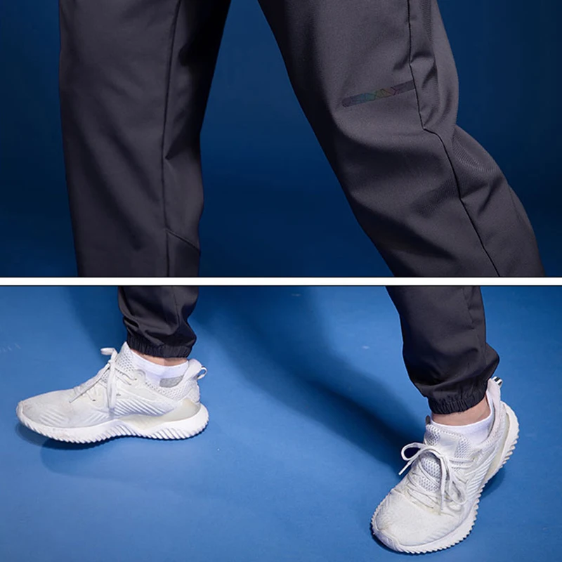 Men Sport Pants Running Pants With Zipper Pockets Soccer Training Sports Trousers Joggings Fitness Sweatpants