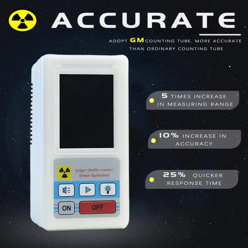 

Nuclear Radiation Detector Tester BR-6 Radiation Detector Ionizing Radiation Personal Dosimeter X-ray Beta Gamma Detector Tester