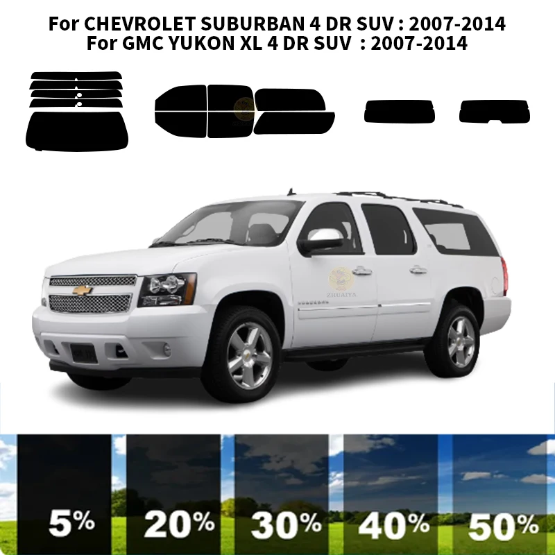 

Precut nanoceramics car UV Window Tint Kit Automotive Window Film For CHEVROLET SUBURBAN 4 DR SUV 2007-2014