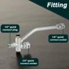 Foam Cannon Dual Connect Adapter 1/4" Quick Connect Metal Dual Head for Pressure Washers Fits EU & US Systems Includes 7 Nozzles 6