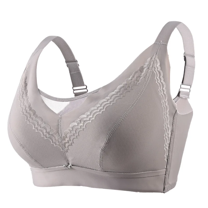Latex Underwear for Women Thin Big Breast Small Push up Tube Top Full Coverage Breast Holding Upper Support Underwired Bra