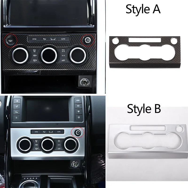 

For Land Rover Discovery 5 LR5 L462 2017-20 ABS Car Central Control Air Conditioner Volume Panel Cover Trim Car Accessories