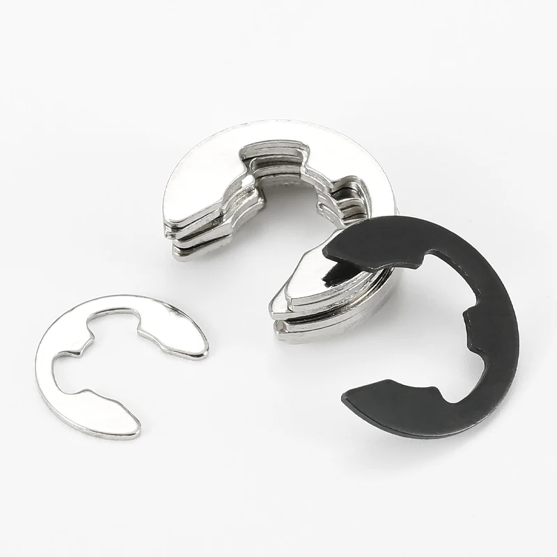 High-Quality Stainless and Mn Steel E Clip Retaining Rings - Variety Pack