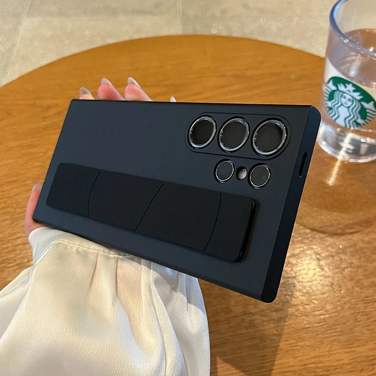 Soft Wrist Strap Slim Matte Case with Frosted Skin Feel and Camera Protection