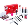 POPFEEL Makeup Kit Red Pink Eyeshadow, Lip gloss, Foundation, Lipstick, Concealer, Gift for Woman, Girl 6
