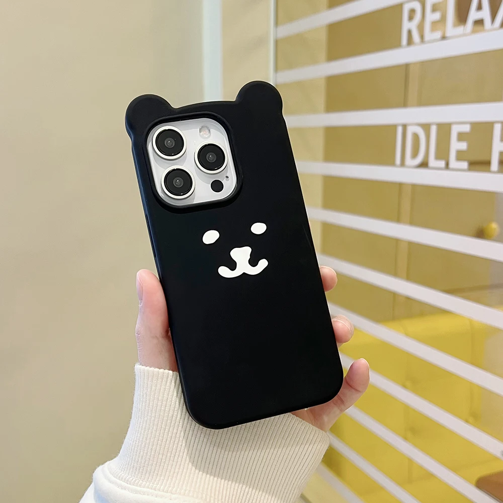 Funny 3D Cartoon Nagano Bear Soft Silicone Phone Case