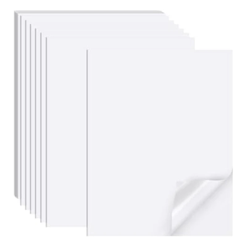 

Inkjet Printable Sticker Paper Matte Sticker Printer Full Sheet Labels 21Cm X 30Cm, Suitable For Inkjet Printers