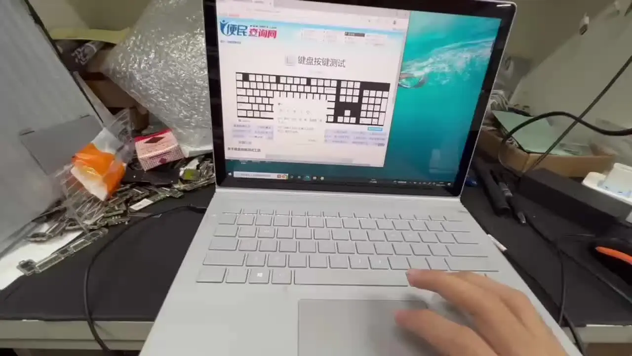 CAVO DI RICARICA laptop USB-C-PD per Microsoft Surface Book Pro Go EUR