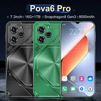 New Global version Pova 6 Pro Smartphone 16GB+1TB 7.3'' HD+ Android 13 Snapdeagon8 Gen3 8000mAh 5G dual SIM phone 72MP+108MP