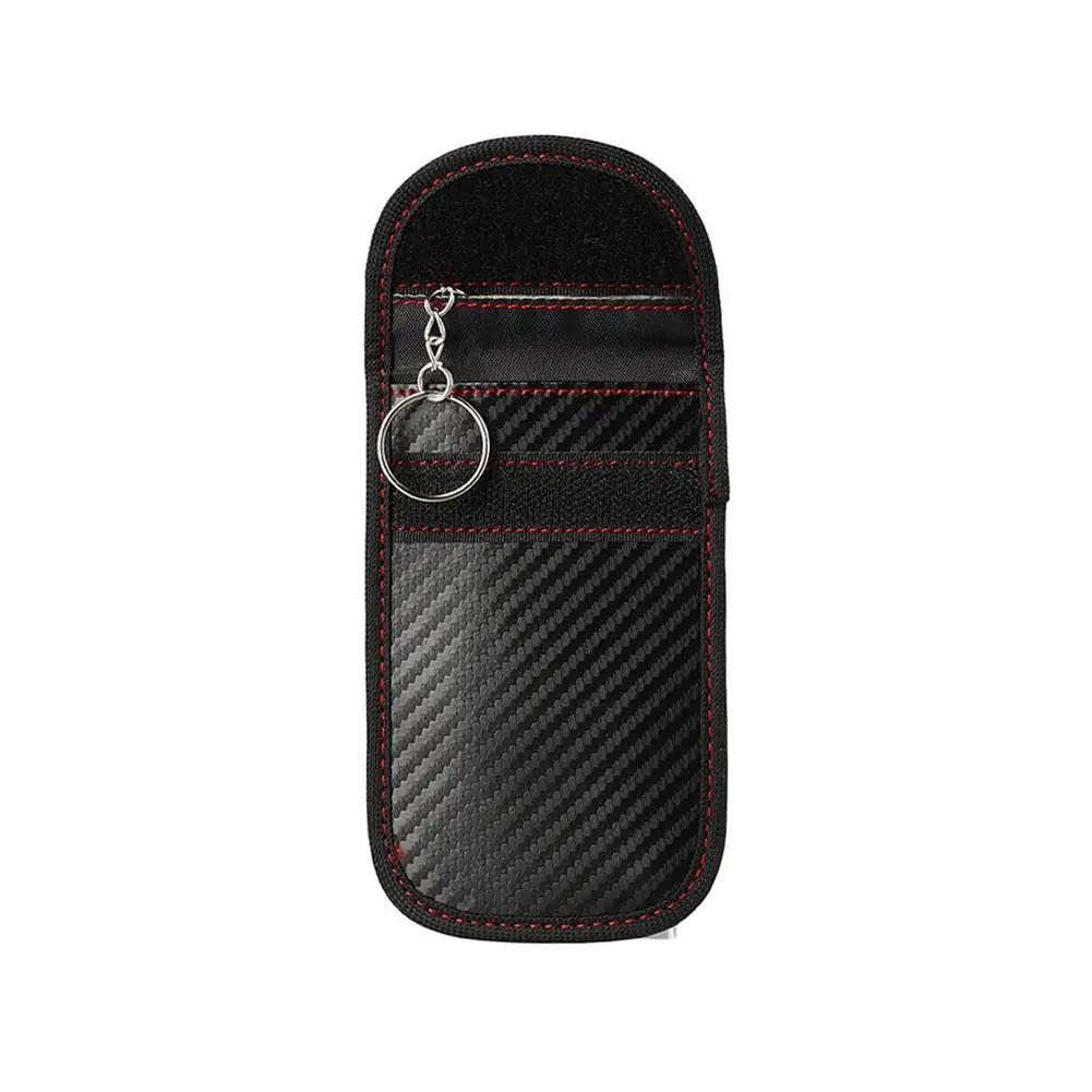 Schlüsselabschirmung Abdeckung Autoschlüssel Signal Blocker Case Faraday Cage Fob Pouch Keyless RFID Blocking Bag – Detail 5
