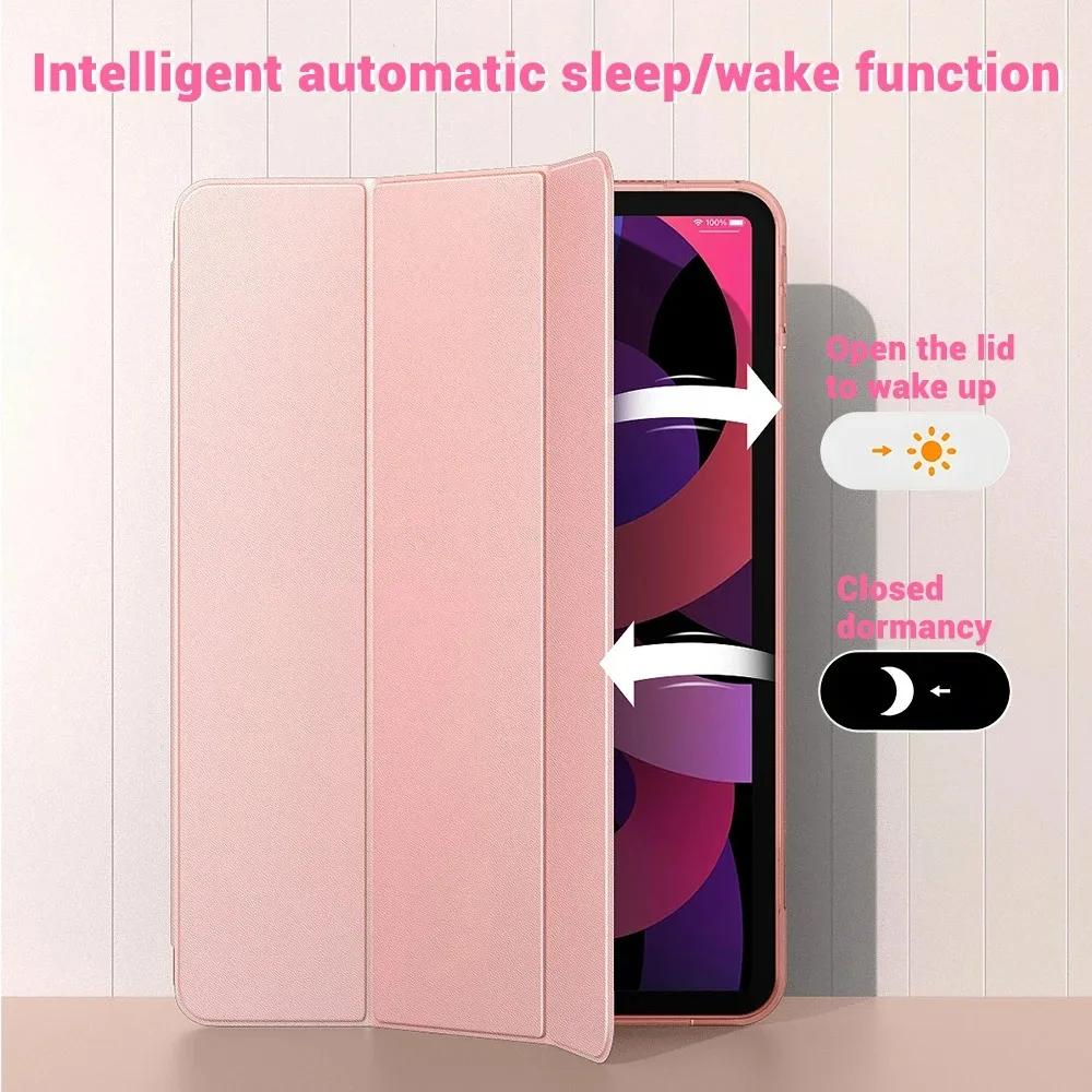 Premium 3-Fold Folio PU Leather Stand Cover with Anti-Scratch Protection