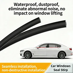 Universal Car Window Seal Strip - Soundproof, Dustproof, Waterproof, Anti - fog & Anti - vibration Rubber Strip (4 meters)