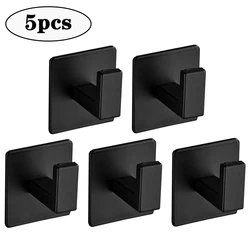 Set of Strong Self-Adhesive Wall Hooks (Black-5PCS)