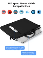 Eviciv 19 pouces pochette pour ordinateur Portable sac de couverture pour ordinateur Portable résistant aux tremblements de terre étanche pour 18/18.5 "UPERFECT Arzopa moniteur 2