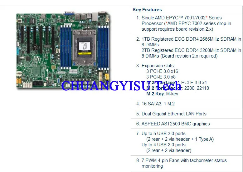 H11SSL-i H11SSL-C Rev 2.0 EPYC   Freeship,  7551P 7302 7532 7702P 7R12 7B12 μ,  ۵