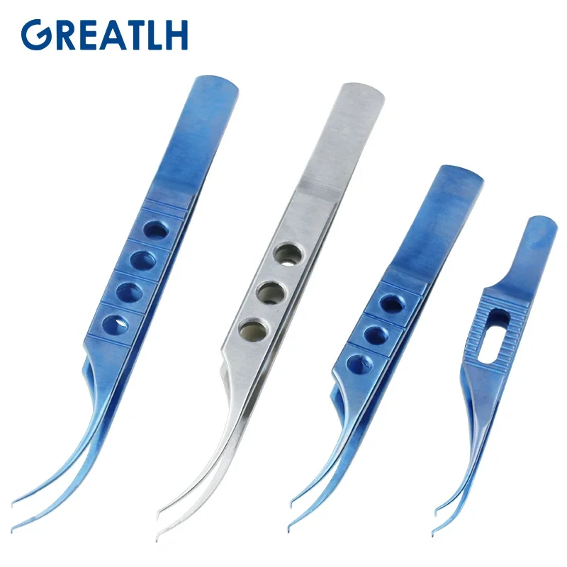 Ophthalmic Colibri Beaked Toothed Forceps Fine Pierse Tips Tweezers Dental Ophthalmic Surgical Instrument 1pcs