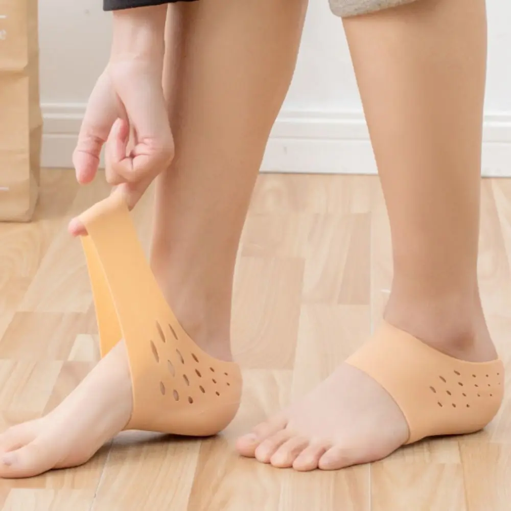New Silicone Invisible Height Socks 2.0-4.0cm Invisible Inner Height Insoles Heel Cushion Hidden Insole Foot Protection Pad