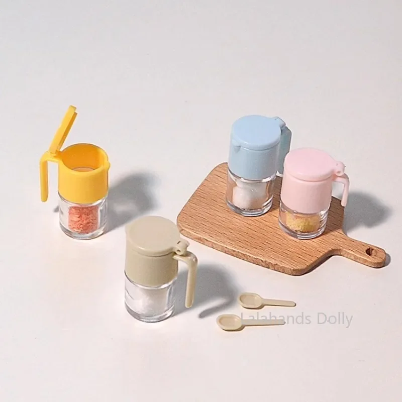 Doll House Mini Sealed Cans, Candy Cans, Storage Bottles for OB11, Blythe Doll Furniture Decorative Accessories