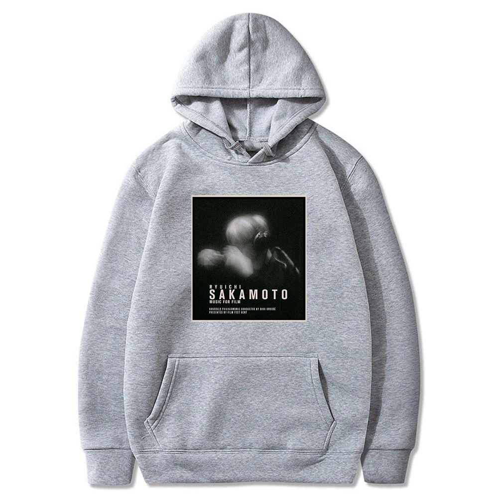 Ryuichi Sakamoto Rip Hoodie Long Sleeve Sweatshirts Rest in Peace Women Men's Clothes